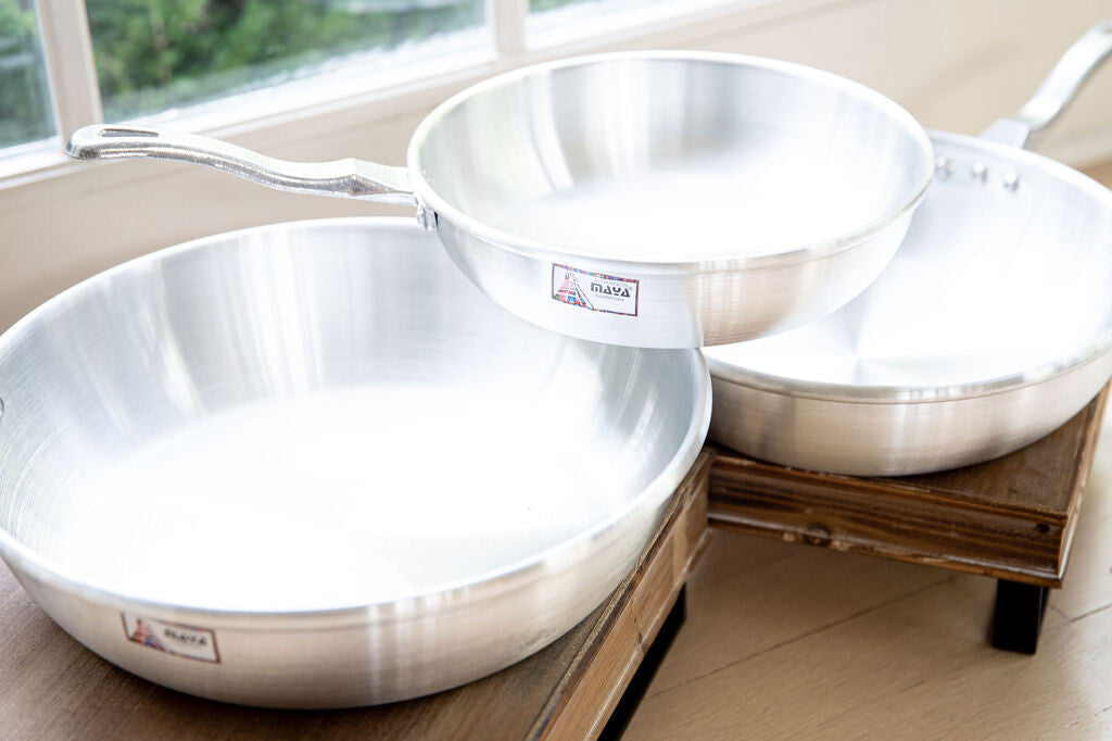 Fry Pan Small Set, Natural Finish