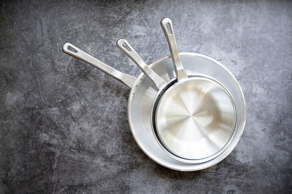 Fry Pan Small Set, Natural Finish